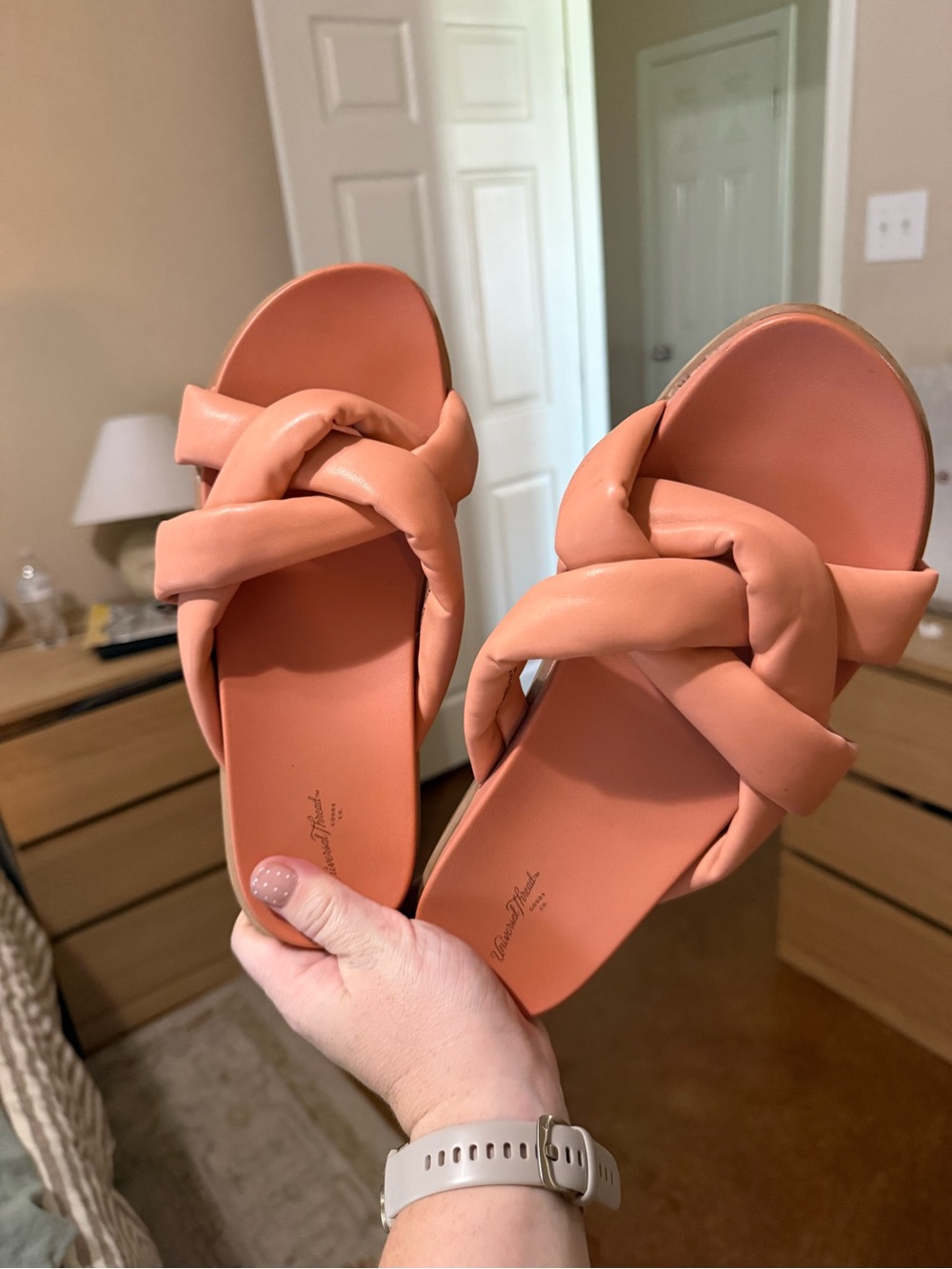 Women’s Size 10 Slip on Sandals - Universal Thread - worn twice